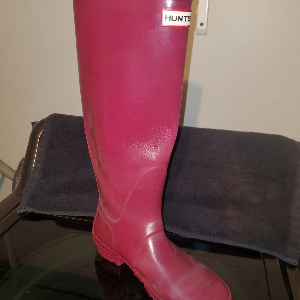 Hunter Women's Pink Rain Boots